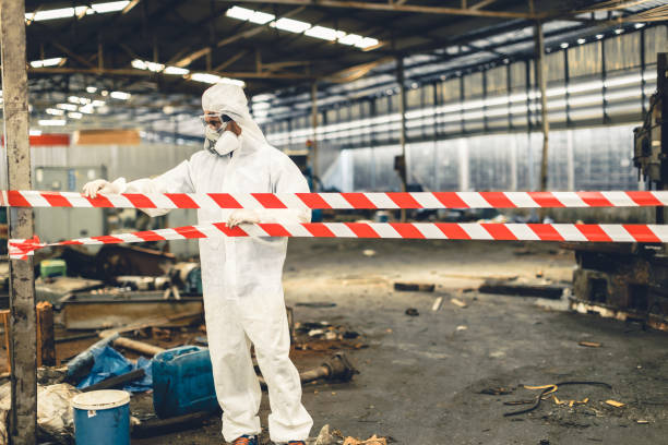 Professional Crime Scene Cleanup technician working in Ramsey, NJ